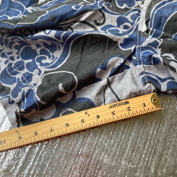 TOMMY BAHAMA Swim Trunks Adult Large Surf Waves Blue Mens Bath Suit Board Shorts - Picture 16 of 16